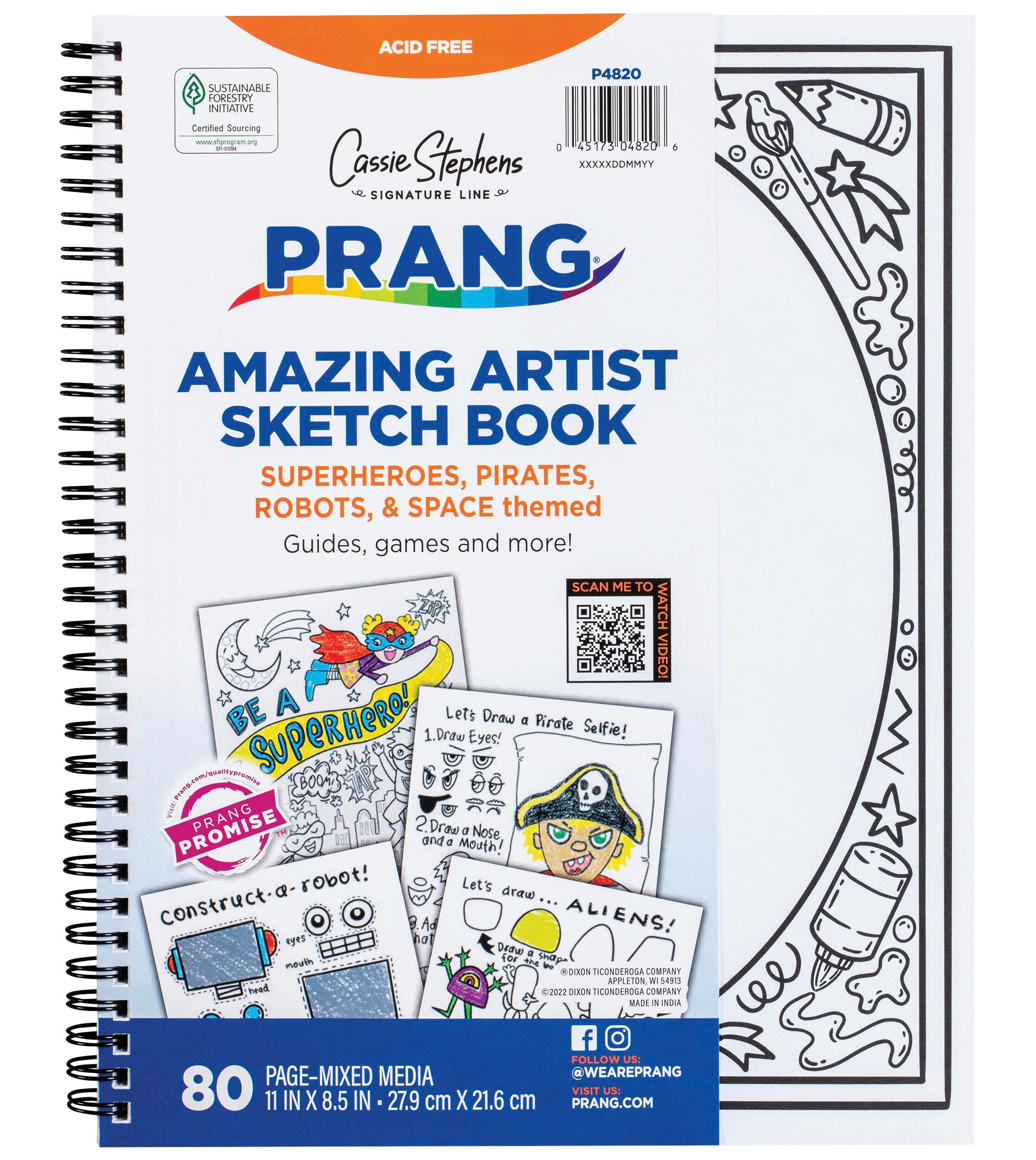 Prang Amazing Artist Sketch Book, Cassie Stephens Signature Line